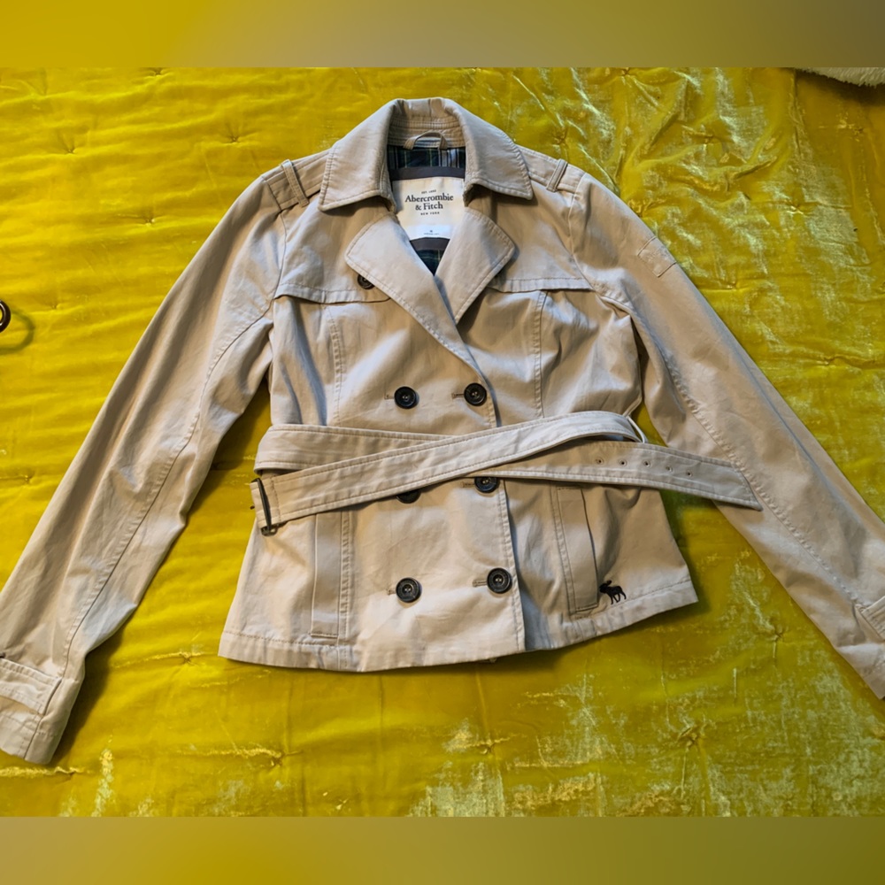 Abercrombie & Fitch khaki jacket Medium